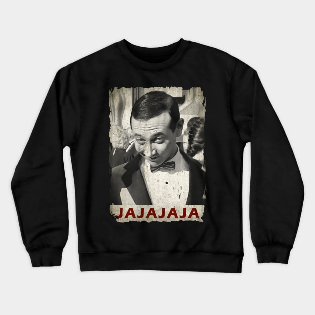 Jajaja Pee Wee Herman Crewneck Sweatshirt by WHITE ANGEL STUDIO